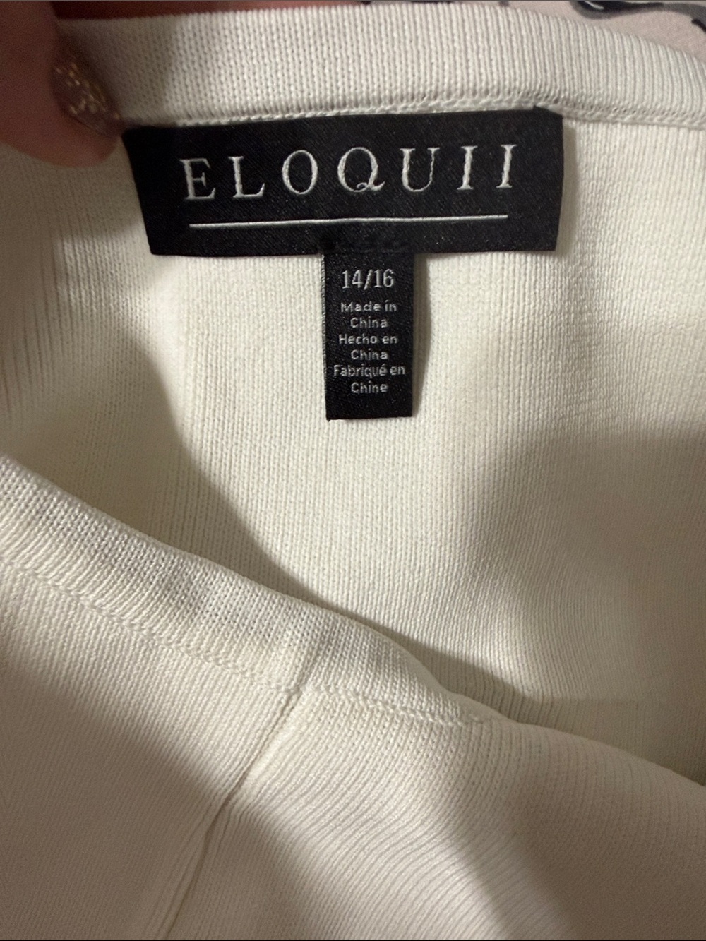 Eloquii White Strapless Sheer-Panel Midi Dress - Picture 5 of 5